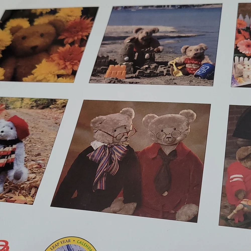 2006 Vintage calendar 16 month leap year publishing teddy bears original wrapper